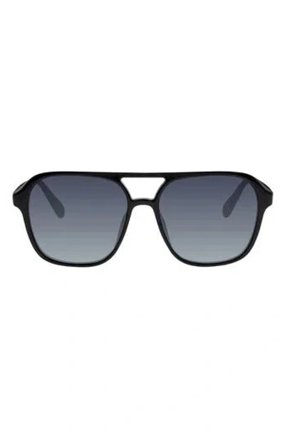 Kurt Geiger London 56mm Navigator Sunglasses In Black