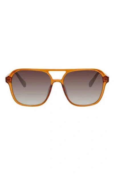 Kurt Geiger London 56mm Navigator Sunglasses In Metallic