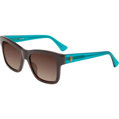 Kurt Geiger London 56mm Square Sunglasses In Brown
