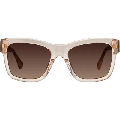 Kurt Geiger London 56mm Square Sunglasses In Brown