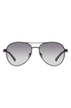 Kurt Geiger London 57mm Gradient Navigator Sunglasses In Black