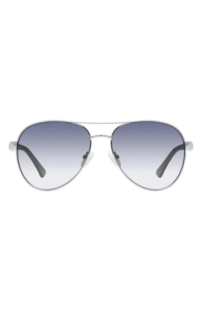 Kurt Geiger London 57mm Gradient Navigator Sunglasses In Metallic