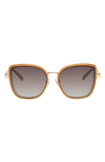 Kurt Geiger London 57mm Square Sunglasses In Metallic