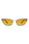 Kurt Geiger London 58mm Cat Eye Sunglasses In Multi