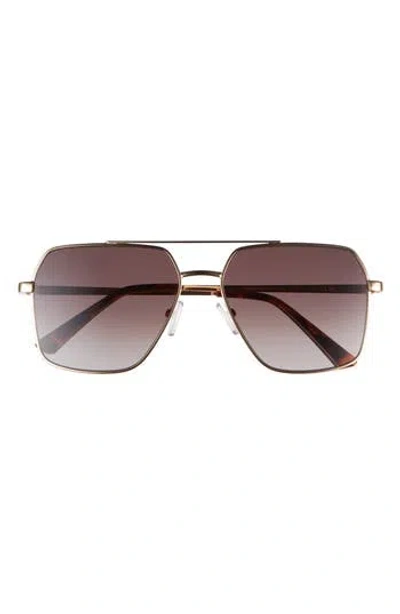 Kurt Geiger London 58mm Square Sunglasses In Silver