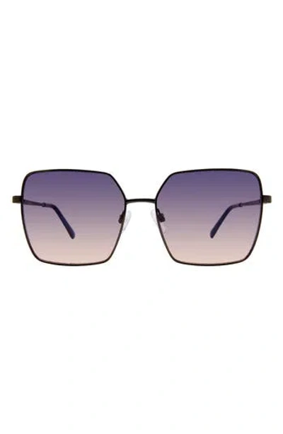 Kurt Geiger London 58mm Square Sunglasses In Blue