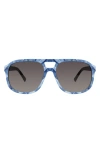 Kurt Geiger London 59mm Aviator Gradient Sunglasses In Denim/navy Gradient