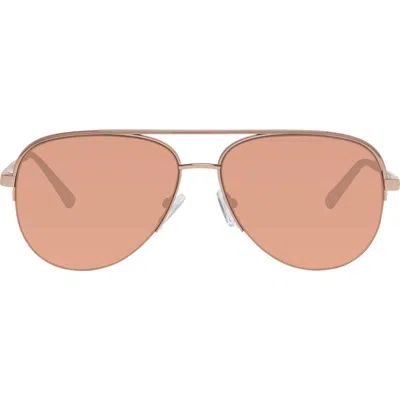 Kurt Geiger London 59mm Aviator Sunglasses In Brown