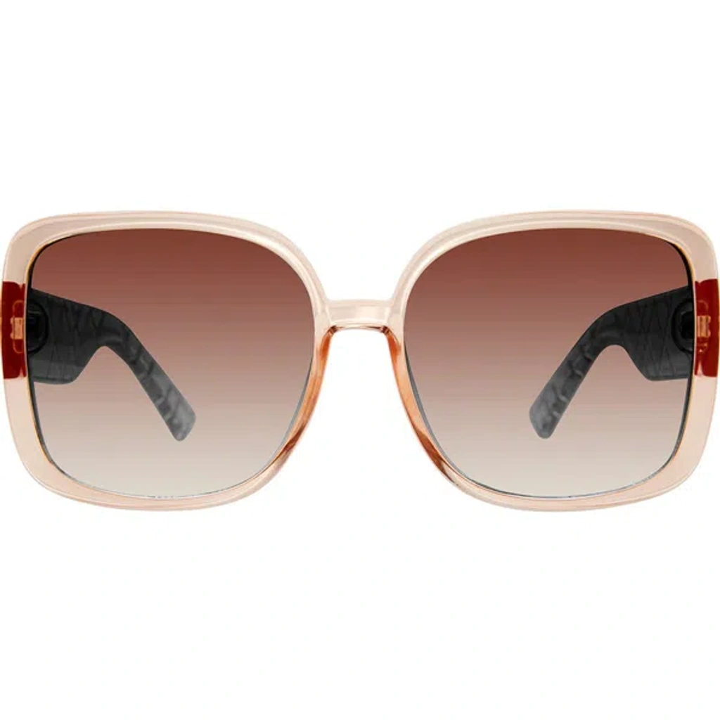 Kurt Geiger London 59mm Square Sunglasses In Crystal Blush  display picture 3