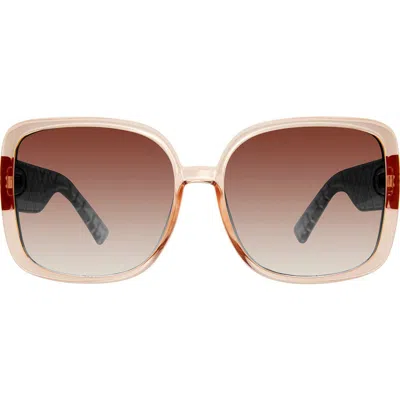 Kurt Geiger London 59mm Square Sunglasses In Gold