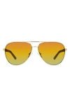 Kurt Geiger London 63mm Oversize Pilot Sunglasses In Multi