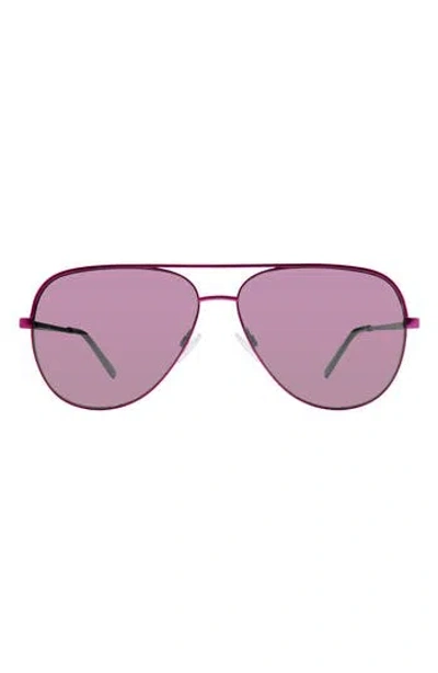 Kurt Geiger London 64mm Aviator Sunglasses In Pink