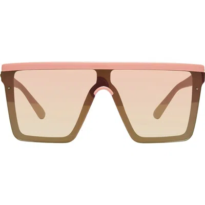 Kurt Geiger London 99mm Flat Top Sunglasses In Blush/blush Flash