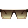 Kurt Geiger London 99mm Gradient Flat Top Sunglasses In Brown