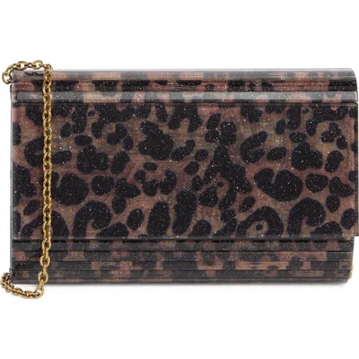 Kurt Geiger London Acrylic Party Clutch In Brown