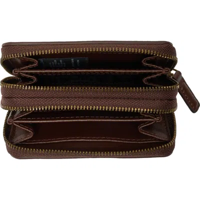 Kurt Geiger London Angel Small Zip Wallet In Brown