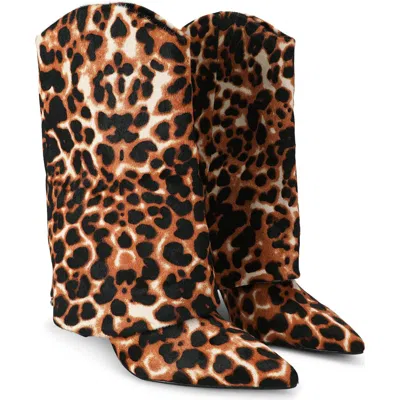 Kurt Geiger London Annabel Leopard Print Calf Hair Boot In Animal Print