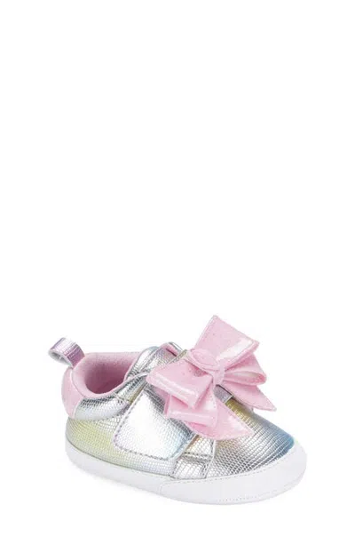 Kurt Geiger London Baby Laney Bow Sneaker In Burgundy