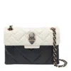 Kurt Geiger London Kensington Studs Black White Crossbody Bag