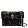 Kurt Geiger Mini Velvet Kensington Crossbody Bag In Black