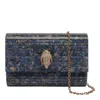 Kurt Geiger Party Eagle Clutch Bag In Blue