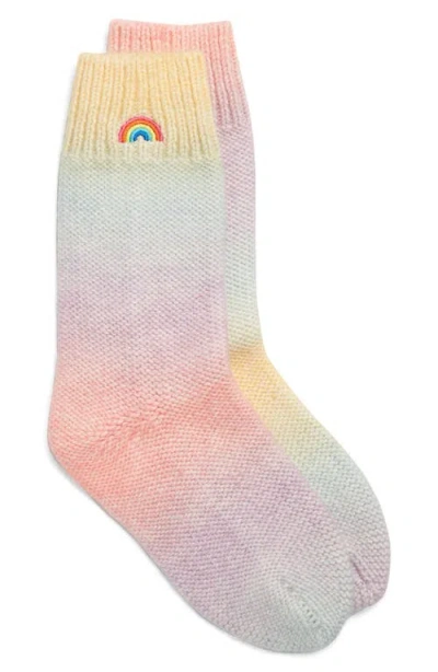 Kurt Geiger London Be Kind Crew Socks In Multi