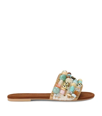 Kurt Geiger London Beaded Southbank Sandals In Multi