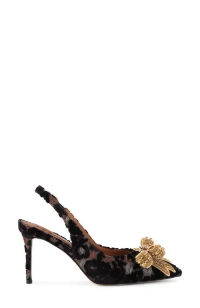 Kurt Geiger London Belgravia Bow Slingback Pump In Brown