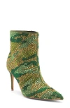 Kurt Geiger London Belgravia Crystal Embellished Bootie In Green
