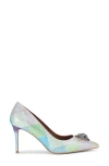 Kurt Geiger London Belgravia Eagle Pointed Toe Court Pump In Animal Print