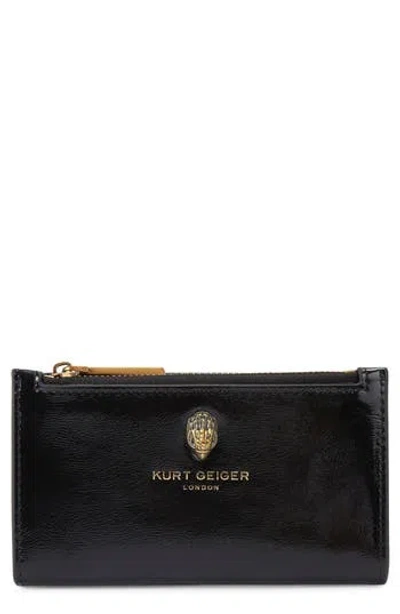 Kurt Geiger London Bond Leather Bifold Wallet In Black
