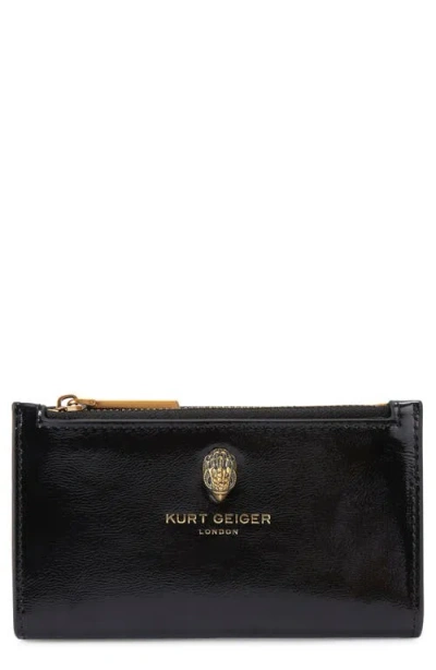 Kurt Geiger London Bond Leather Bifold Wallet In Black