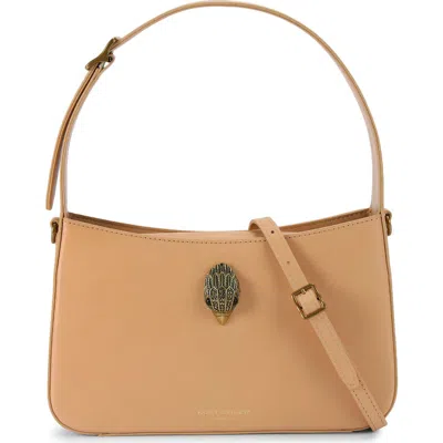 Kurt Geiger London Bond Leather Shoulder Bag In Brown