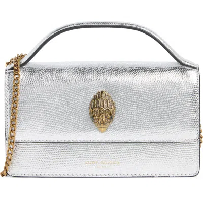 Kurt Geiger London Bond Top Handle Crossbody Bag In Silver