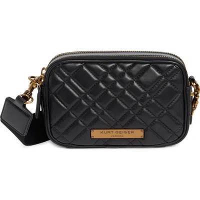 Kurt Geiger London Brixton Double Zip Camera Bag In Black