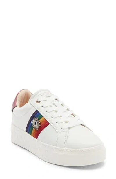 Kurt Geiger London Brixton Evil Eye Low Top Sneaker In White
