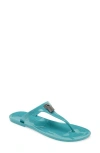 Kurt Geiger Brixton Jelly Sandal In Medium Blue