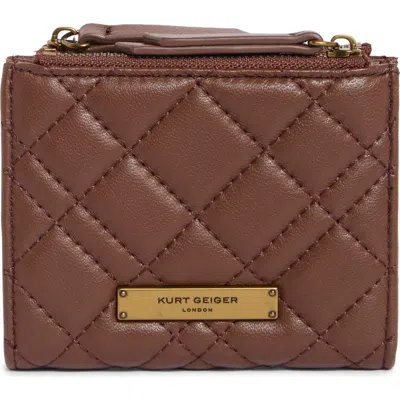 Kurt Geiger London Brixton Leather Mini Purse In Wine