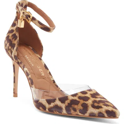 Kurt Geiger London Brixton Lock Charm Pump In Open Brown