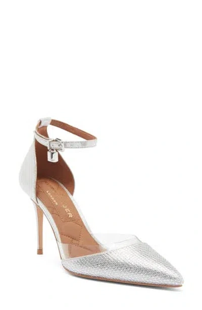 Kurt Geiger London Brixton Lock Charm Pump In Silver