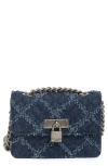 Kurt Geiger Brixton Lock Micro Shoulder Bag In Navy