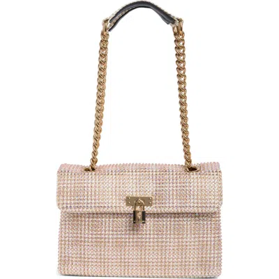 Kurt Geiger London Brixton Lock Shoulder Bag In Open Beige
