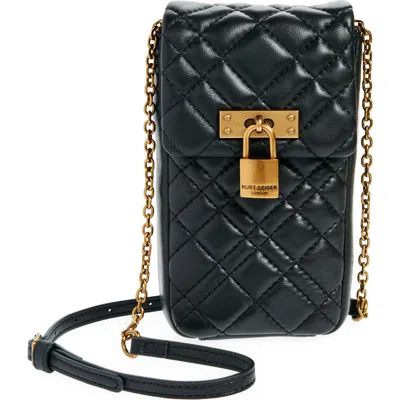 Kurt Geiger London Brixton Phone Crossbody Bag In Black