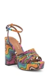 Kurt Geiger London Brixton Platform Sandal In Multicolored