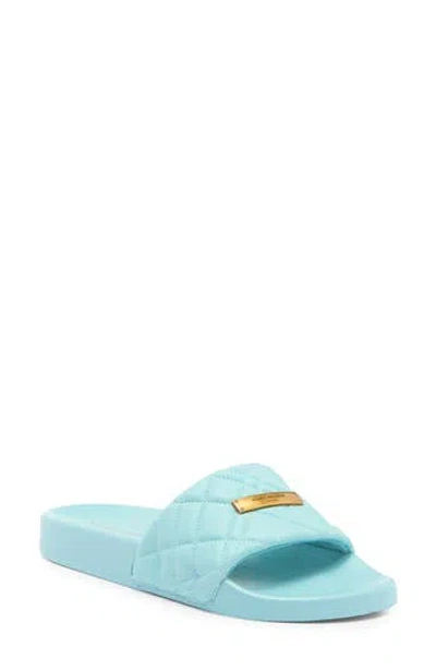 Kurt Geiger London Brixton Slide Sandal In Light/pastel Blue