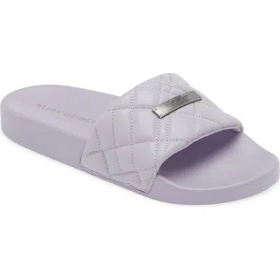 Kurt Geiger London Brixton Slide Sandal In Light/pastel Purple