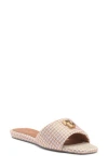 Kurt Geiger London Brixton Slide Sandal In Open Beige