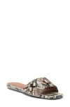 Kurt Geiger London Brixton Slide Sandal In Open Brown