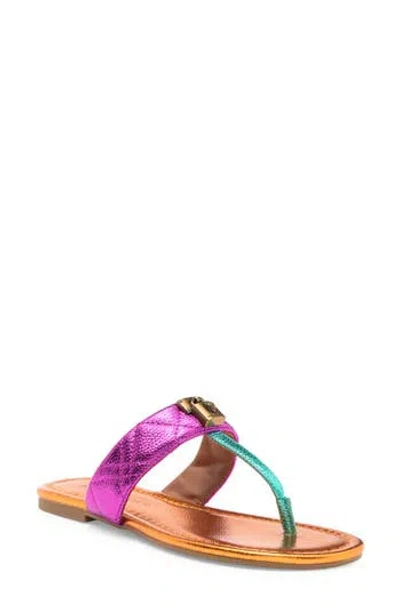Kurt Geiger London Brixton T-strap Sandal In Open Pink