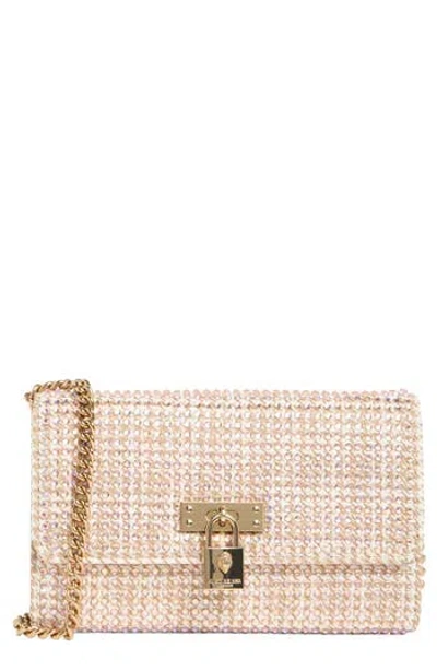 Kurt Geiger London Brixton Wallet On A Chain In Open Beige